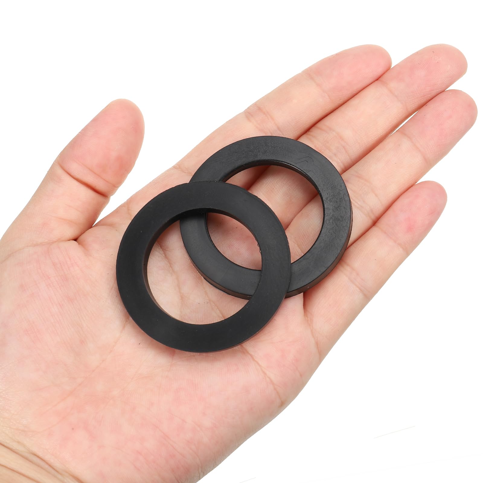 PATIKIL 12pz Rondelle Piatte in Gomma M30, Rondella Piatta 30mm ID x 40mm OD x 3mm Spessore Anello Tenuta Separatore Guarnizione per Tubo Rubinetto Tubo Acqua Bullone Fissaggio, Nero