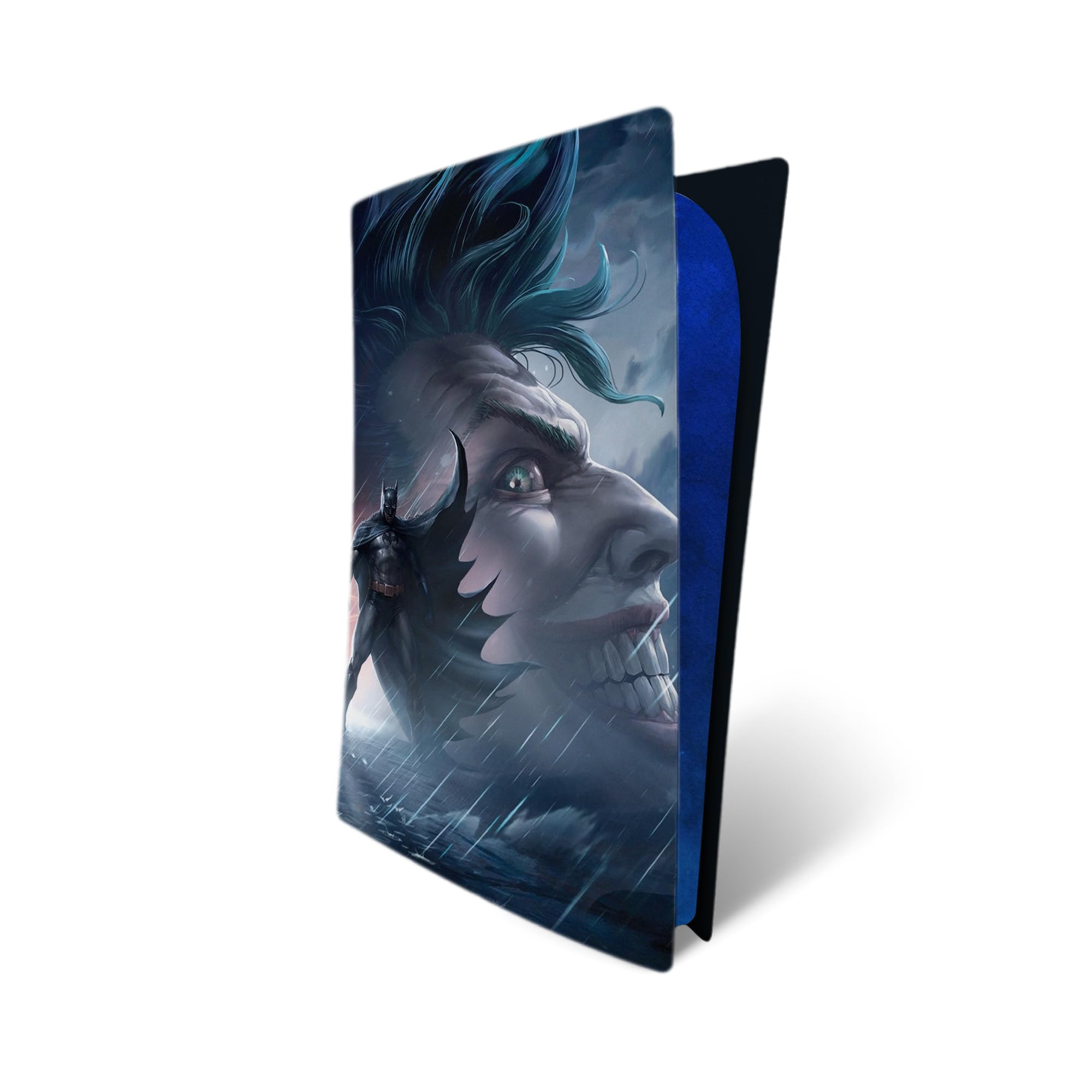 MaD Vision® Kit de Skins Extra-résistants pour PlayStation 5 (PS5) Digital | Ensemble de Stickers vinyles Mats pour Console et 2 manettes – pour Joker Batman Design - 3