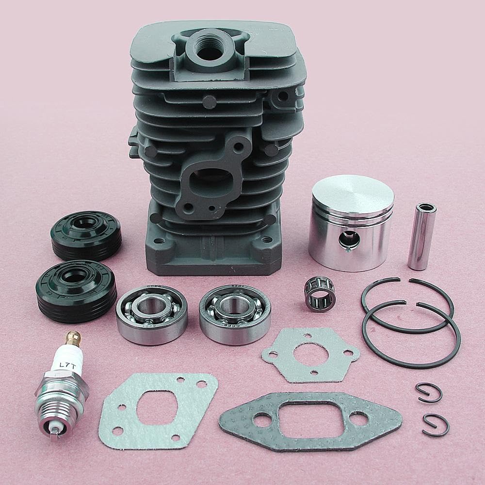Kit cuscinetto a sfere scanalate for candela di accensione, cilindro e guarnizione for motosega da 41,1 mm, for Partner 350 Partner 351 Kit cilindro motosega