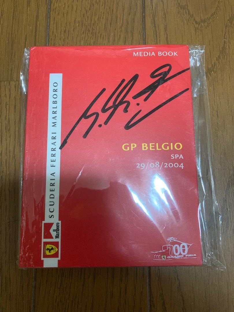M.シューマッハ直筆サイン入りフォト M.Schumacher直筆サイン入り額装F1-2000ポストカード : イタリア