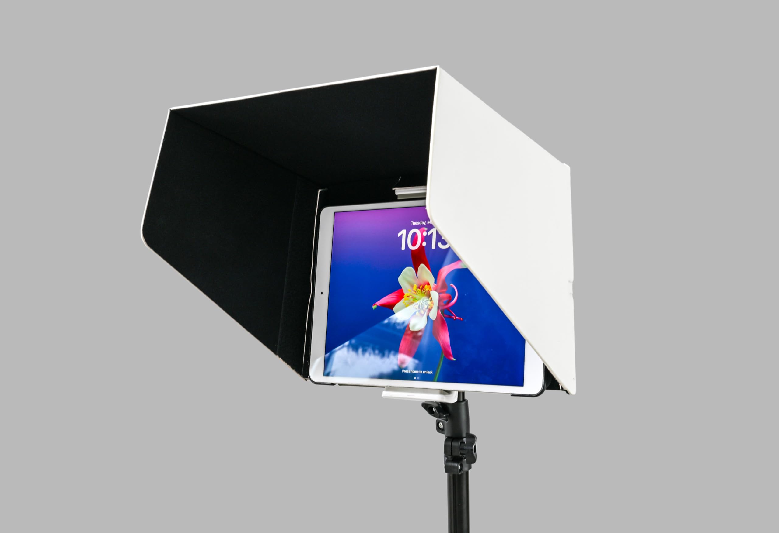 White Sunshade with Clamp Tripod Compatible for 7 inch iPad or Tablets