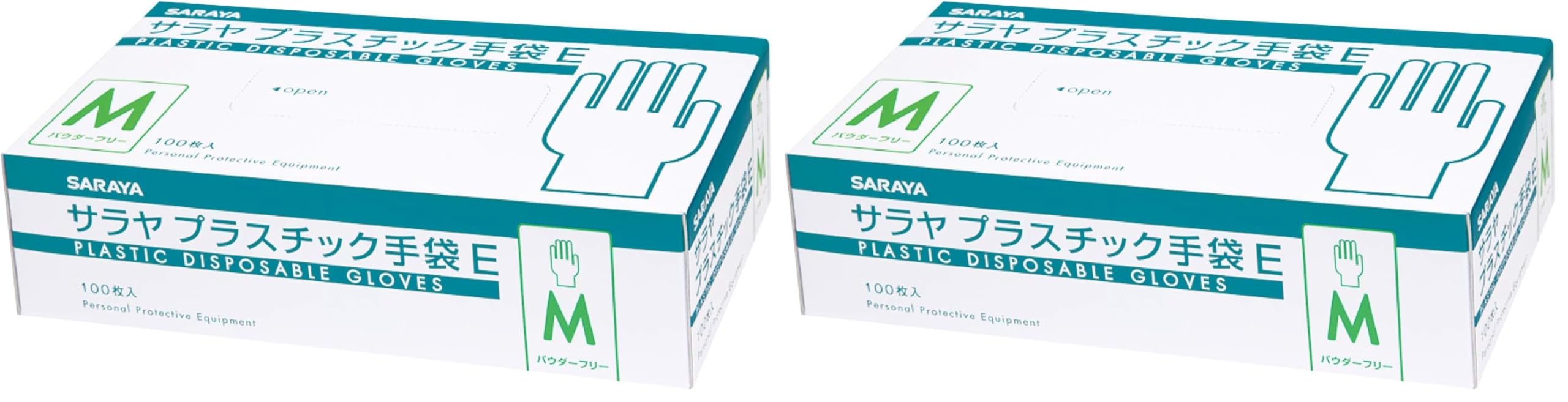 Amazon.co.jp: [サラヤ] プラスチック手袋E 粉無 Mサイズ 100枚 粉なし
