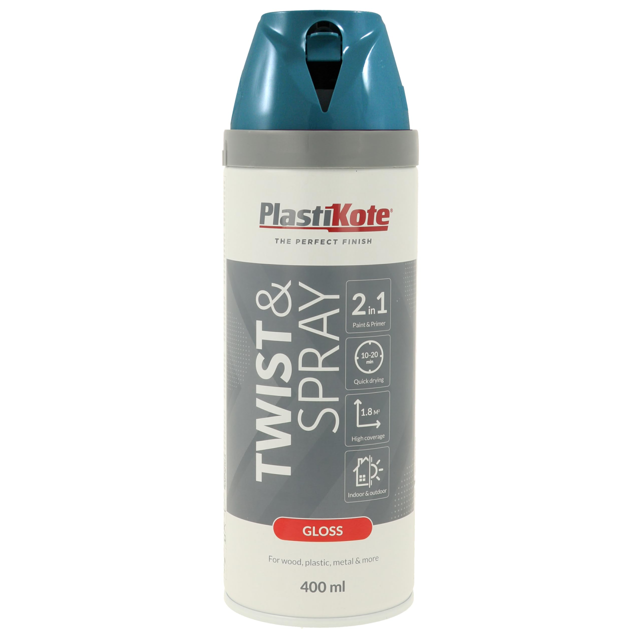 Plastikote Mediterranian Blue Premium Gloss Aerosol Spray Paint