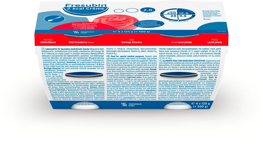 Fresubin 2kcal CREME 6x4x125g Walderdbeere