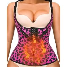 YADIFEN Waist Trainer for Women,Zipper Corset Body Shaper for Tummy Control Neoprene Cincher Sweat Sauna Vest Tank Top 2 Packs