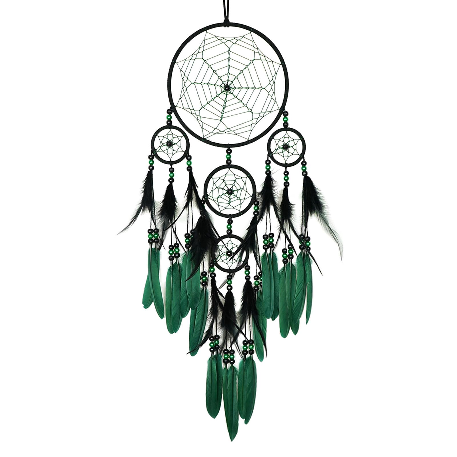 Donko Green and Black Large Dream Catcher