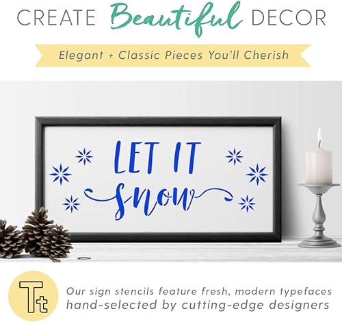 Miniatura 3 de I Like That Lamp Plantillas temáticas navideñas  Decoración de pared fácil para hacer plantillas de letrero (paquete de 3, Navidad)