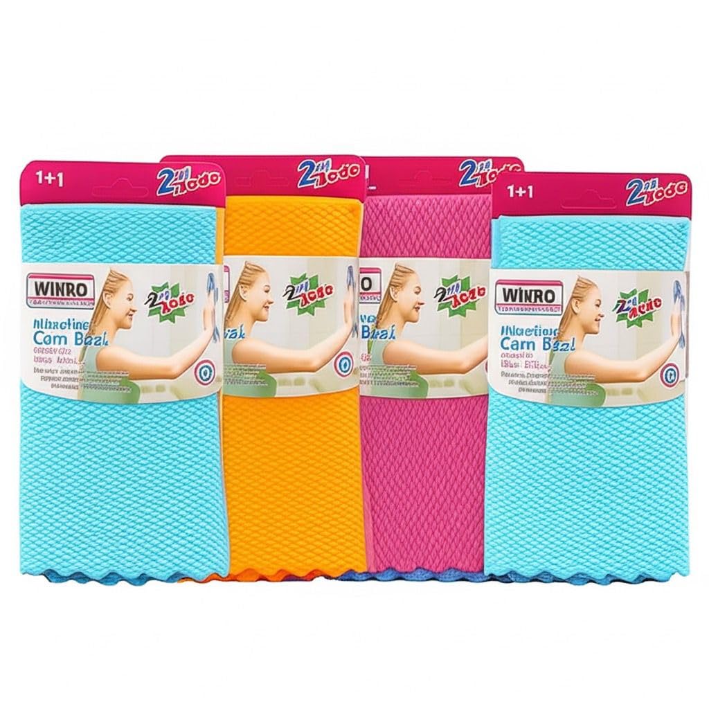 Desenli Kumaş 30X40 CM İz Bırakmaz Mikrofiber Cam Bezi 8'Lİ Set