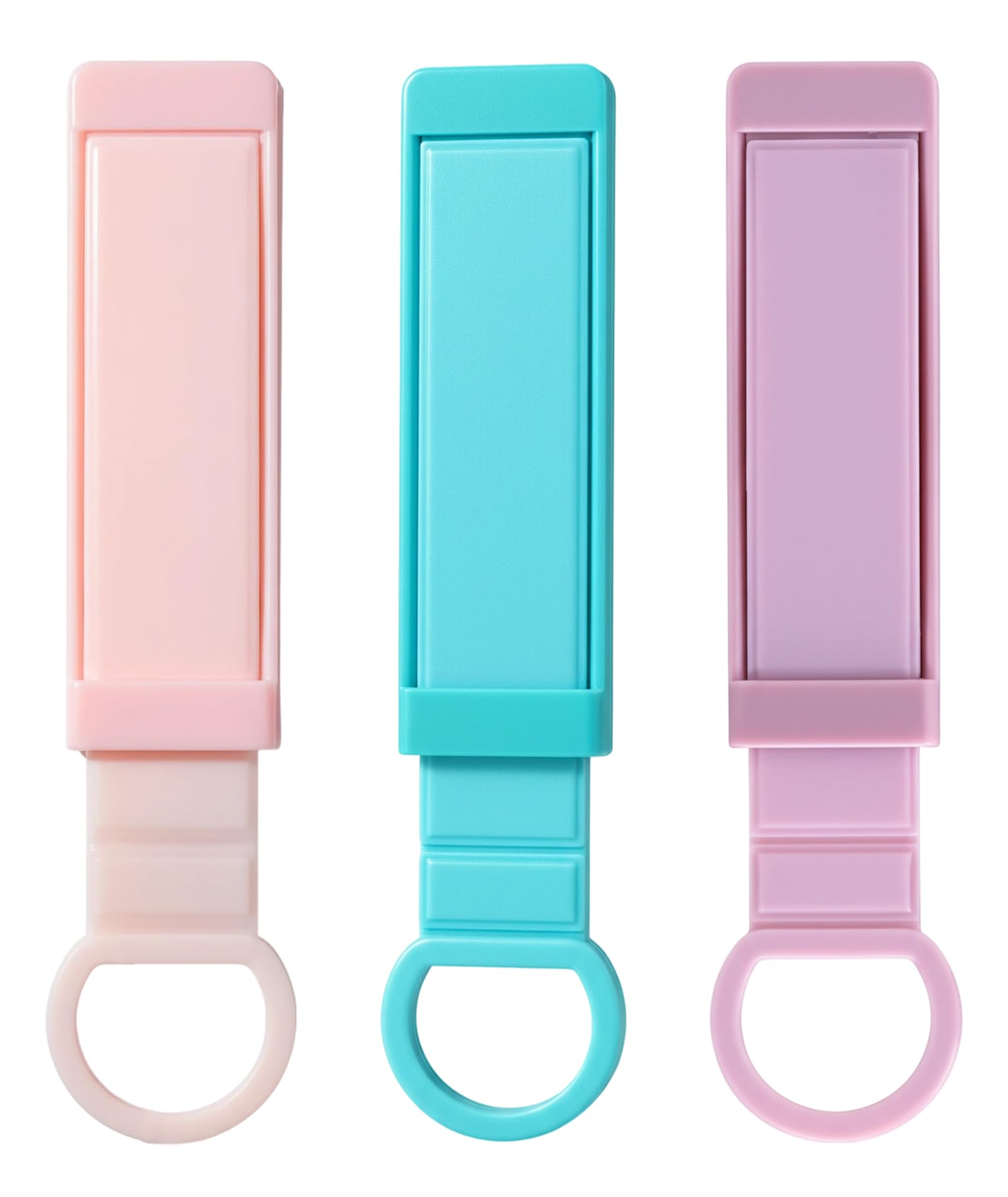 3PCS Phone Holder for Hand, Push-Pull Wristband Mobile Grip Stand, Phone Back Holder Grip for Selfie, Video Calls, Online Classes, Desk & Bed Use, (Purple, Pink, Blue)-image-31