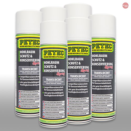 Petec_bundle 6X PETEC HOHLRAUMSCHUTZ und KONSERVIERUNG Spray Wachs Schutz 500 ML 73550