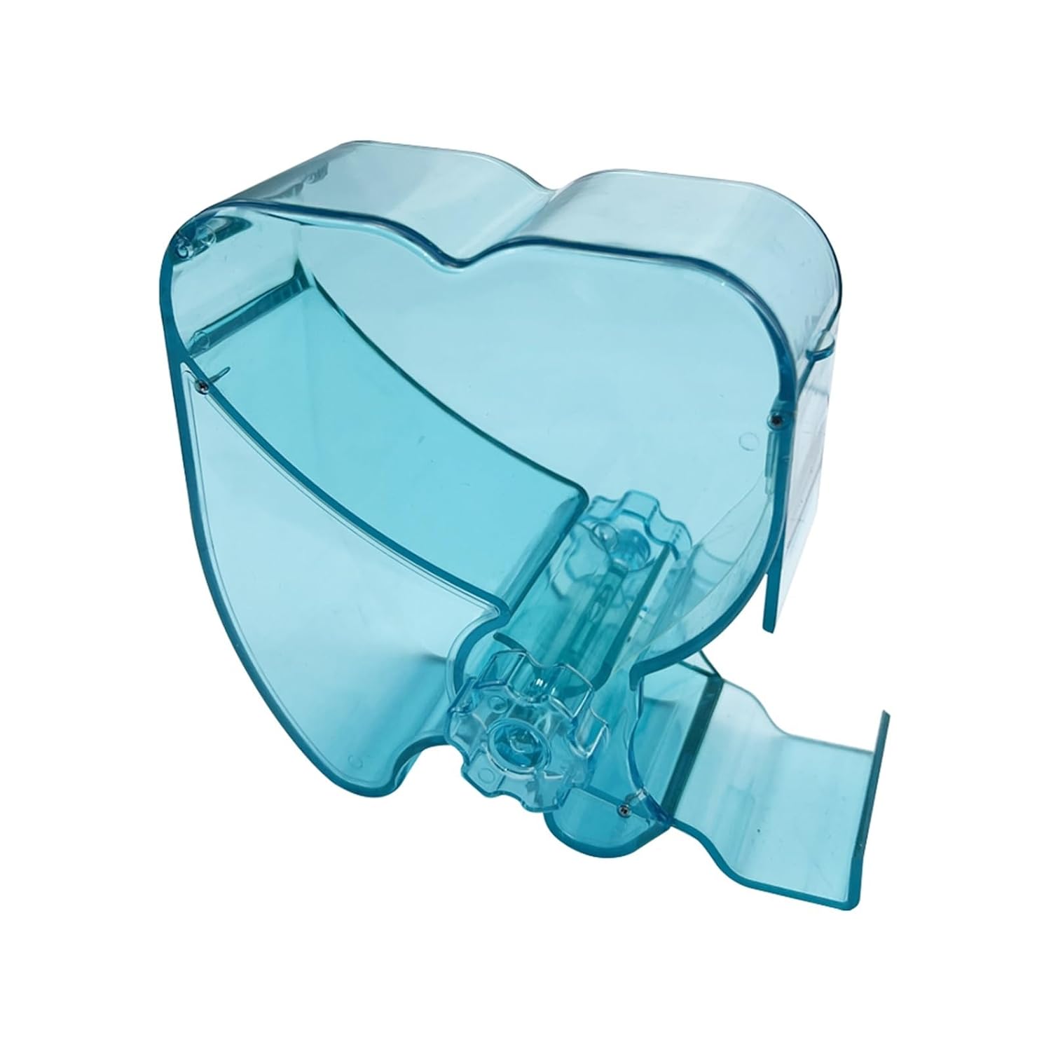 Cotton Roll Dispenser Hygienic Divider Dental Cotton Roll Dispenser Rotary Type Transparent Storage Box Disposable Rolls Devider Dentist Clinic Tool(Blue)