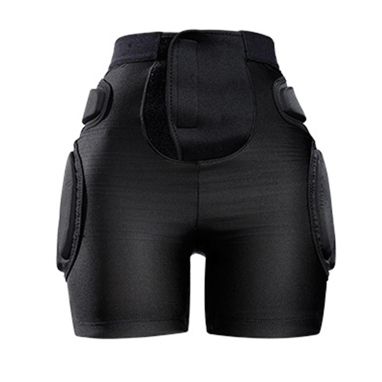 Gepolsterte Outdoor-Shorts,Gepolsterte Fahrrad-Shorts,Sport-Shorts mit gepolsterten Gesäßpolstern | Gesäßpolsterschutz mit elastischem Taillendesign für Rollschuhlaufen, Skateboarden, Skifahren