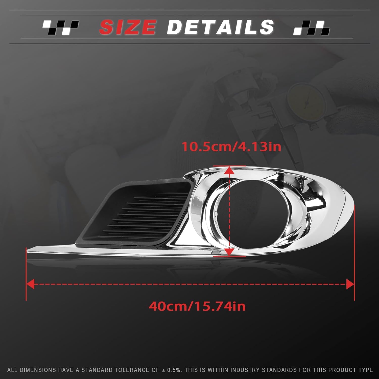 Left and Right Side Front Fog Lamp Bezel Fog Light Cover Trim for Avalon 2011 2012 ‎52030-07040 52040-07040