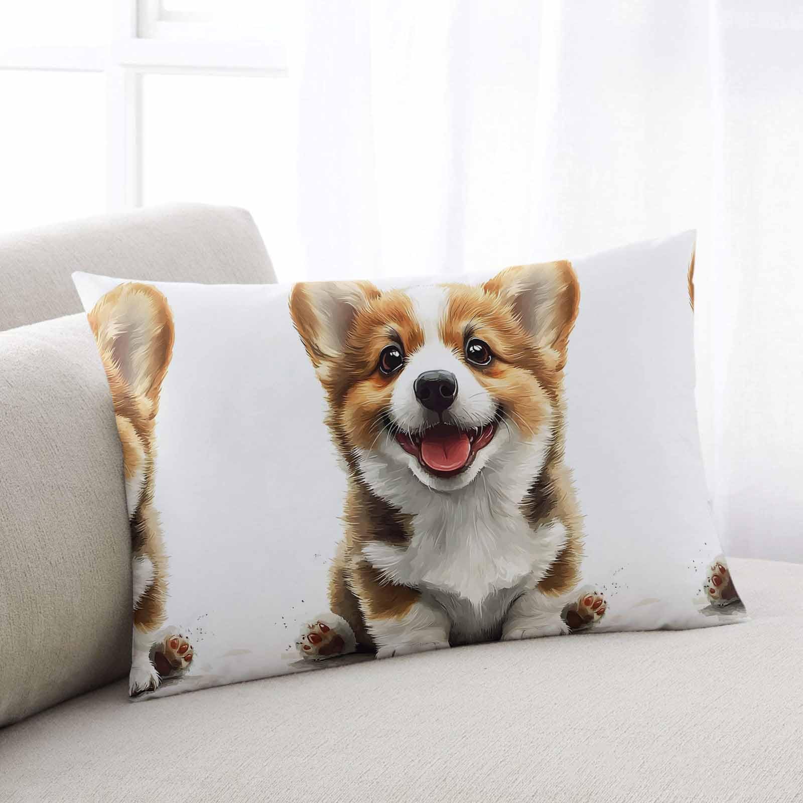 Pillowcase 12x20 Inch Cartoon Style Spring Cute 1 Soft Brushed Microfiber Pillow Covers with Hidden Zipper Closure Bed Pillow Shams for Bedroom Sofa Car, 1pcs