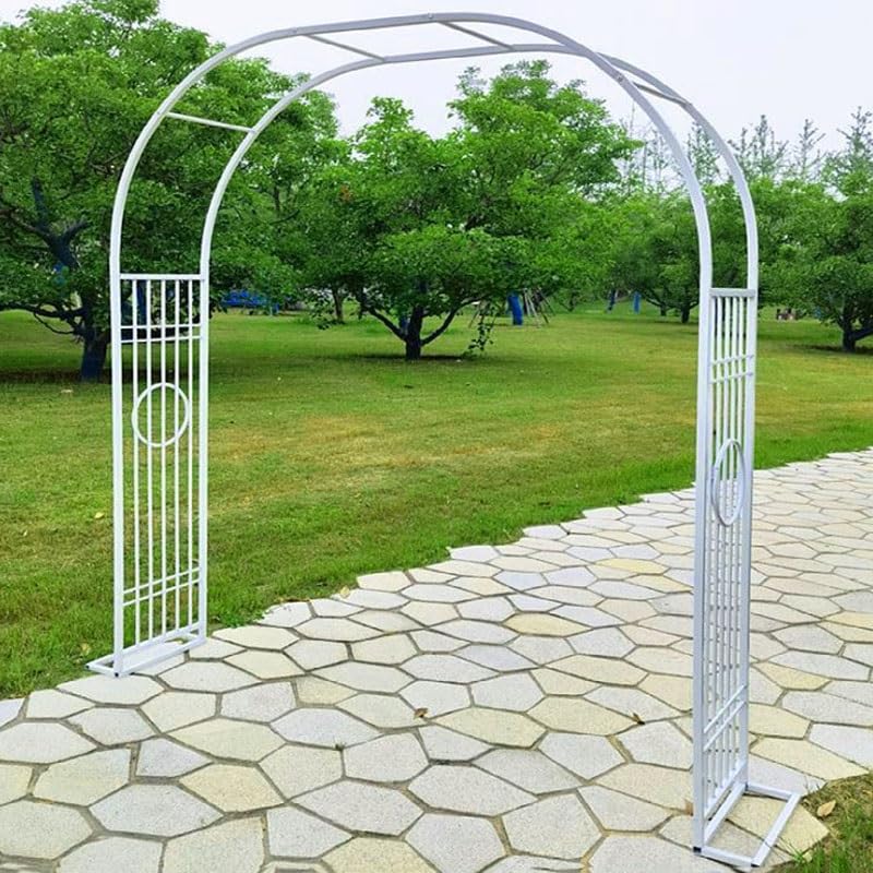 Arche de jardin en métal 260x230 cm | Tonnelle de rose en fer robuste pour plantes grimpantes