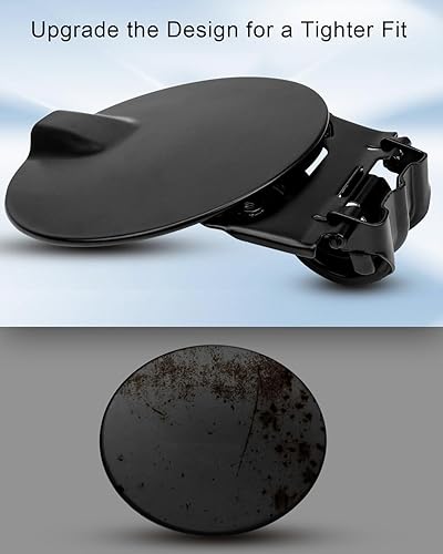 Miniatura 2 de ULZOZN Cubierta de tapa de tanque de gasolina para Chevy Colorado GMC Canyon 2004-2012 Reemplazar 10385417, cubierta negra para puerta de llenado de