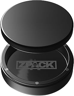 Metal Can | Metal Pouch Can | Signature Series | Premium Aircraft-Grade Aluminum Container with Magnetic Closure | Slim EDC Pocket Tin | Carved Engraved Design | Gift for Him (Gunmetal)