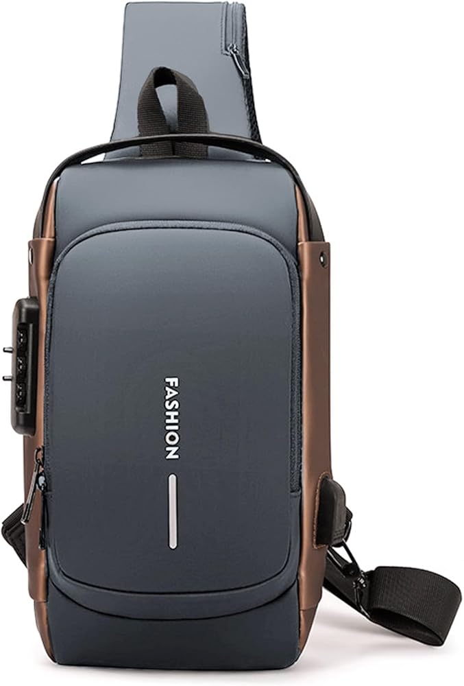 Archimas Borsa A Tracolla Unisex Con Porta USB - Zaino Convertibile Antifurto Per Viaggi E Escursionismo - 32x21x11 Cm