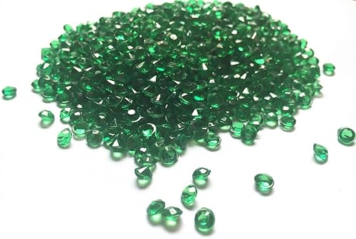 Miniatura 1 de Liying Diamante acrílico de 0.236 pulgadas, 5000 piezas de decoración de mesa de confeti de mesa de cristal de diamante redondo de imitación gemas