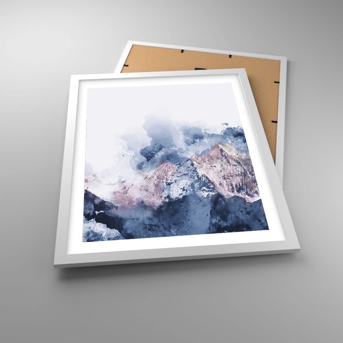 ARTTOR Poster Cadre Blanc 40x50 cm Affiche Abstrait Paysages - 3886 - P2W