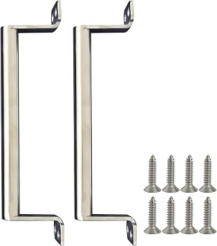 2 Pack Door Pull 7-1/2 inches19cm Stainless Steel Kitchen Bathroom Tube Handle Medium