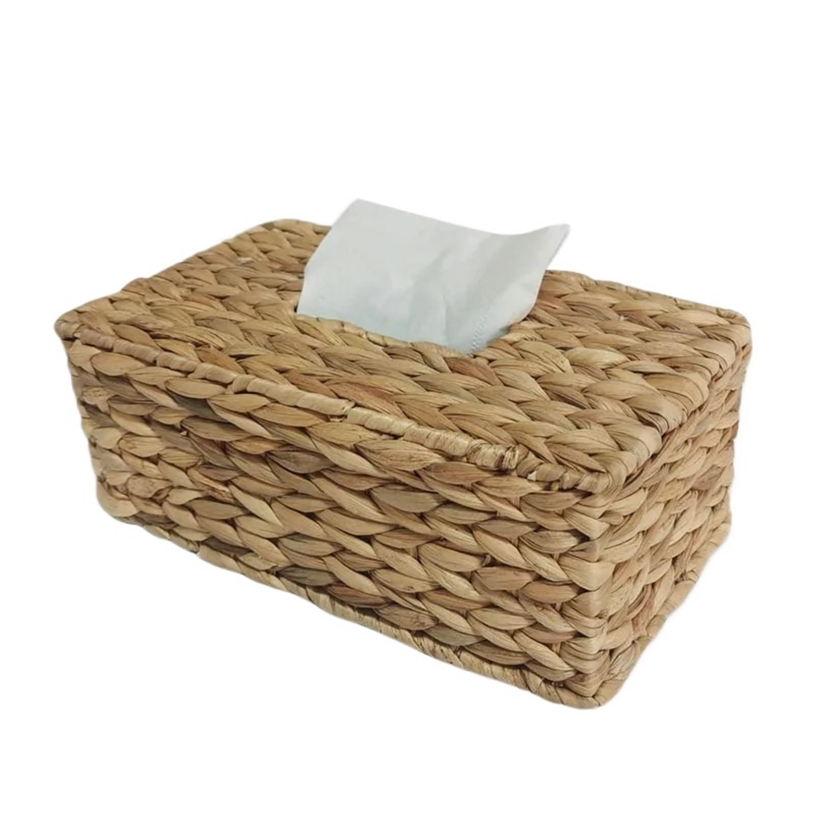 Woven Tissue Box Rattan Lid Sanitary Paper Household Living Room Pumping Storage For Living Room,Dining Table(Size-Rectangle)