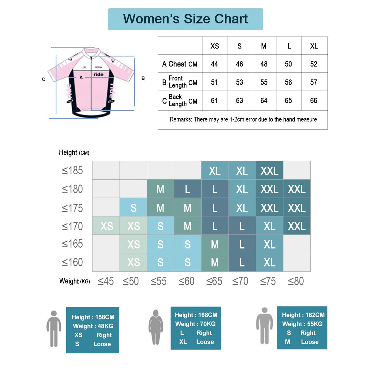 CATENA Maillot de Ciclismo Jersey Mujer Manga Larga Ropa para MTB Bike Deportes Aire Libre Ciclo Bicicleta Camisas