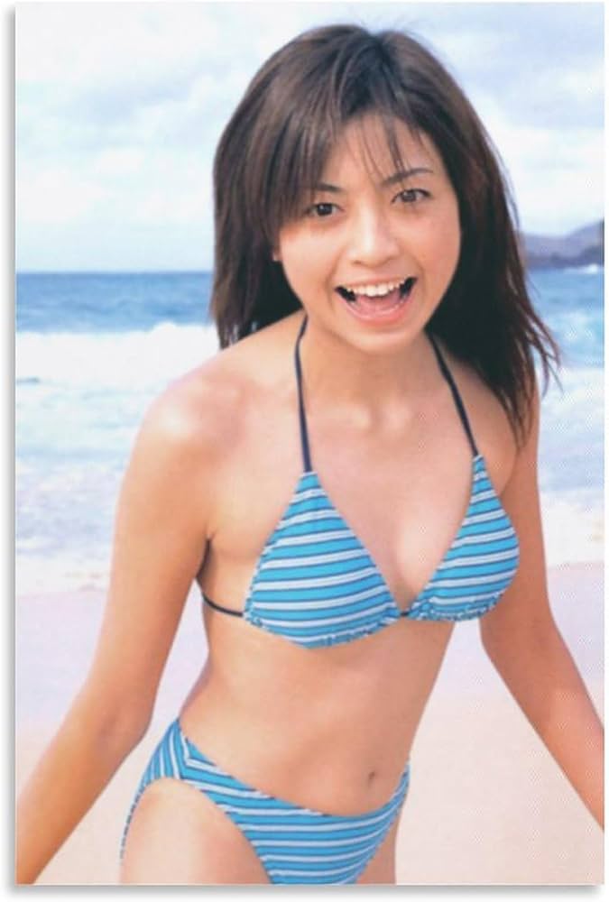 Amazon.co.jp: 片瀬那奈セクシービキニ写真ポスター絵画 キャンバス