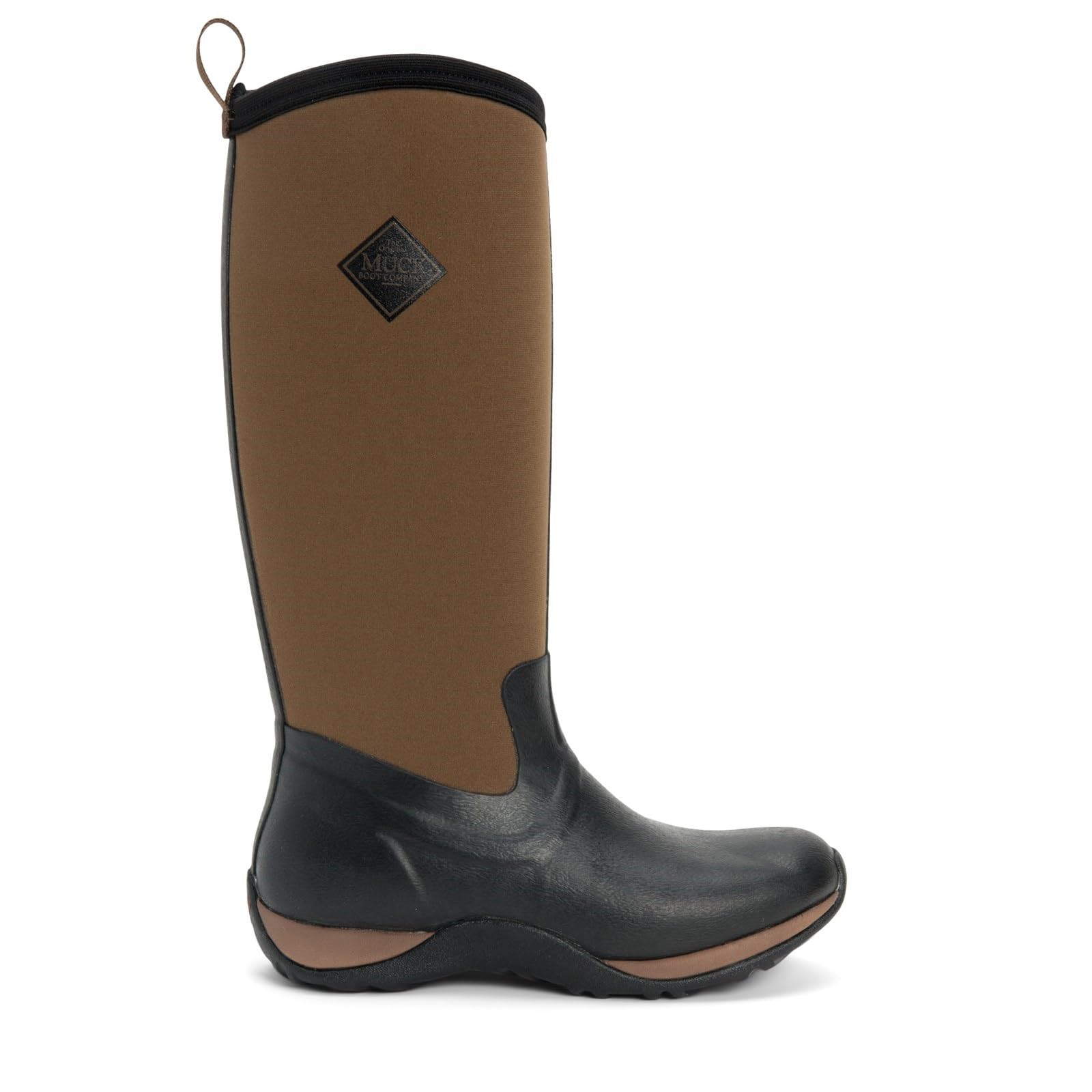 Muck Boots Women's Arctic Adventure Fleece Lined Waterproof Pull on Boot, Tan, 6
