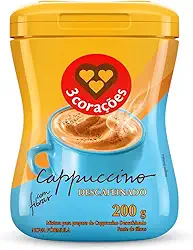 3 Corações Cappuccino Descafeinado, 200g