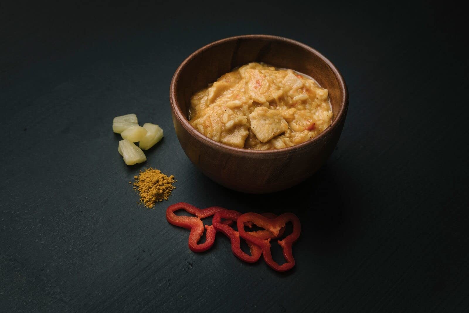 Real Turmat Pollo al Curry, Comida al Aire Libre