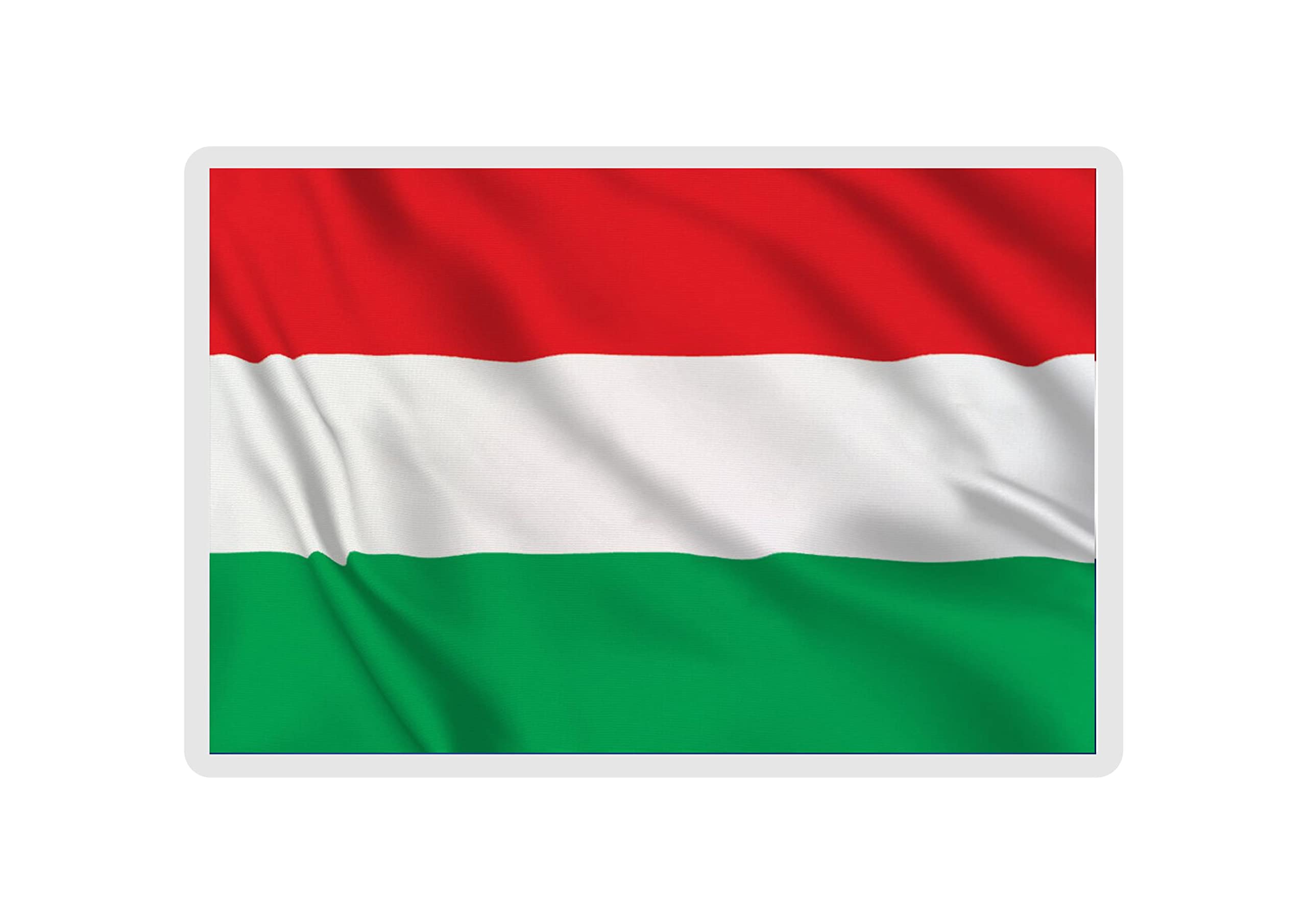 Decalarama Hungary Flag Fridge Magnet Gift - Cute Hungarian Novelty Birthday Present