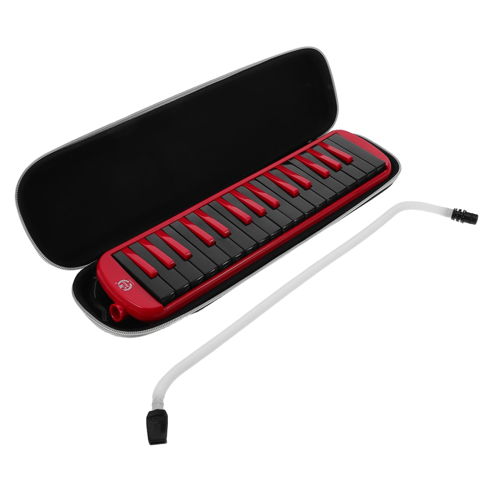 32-tasten Melodica für Anfänger und Erwachsene Leichtes Blasinstrument aus Abs mit Mundstück Schlauchset und Tragetasche
