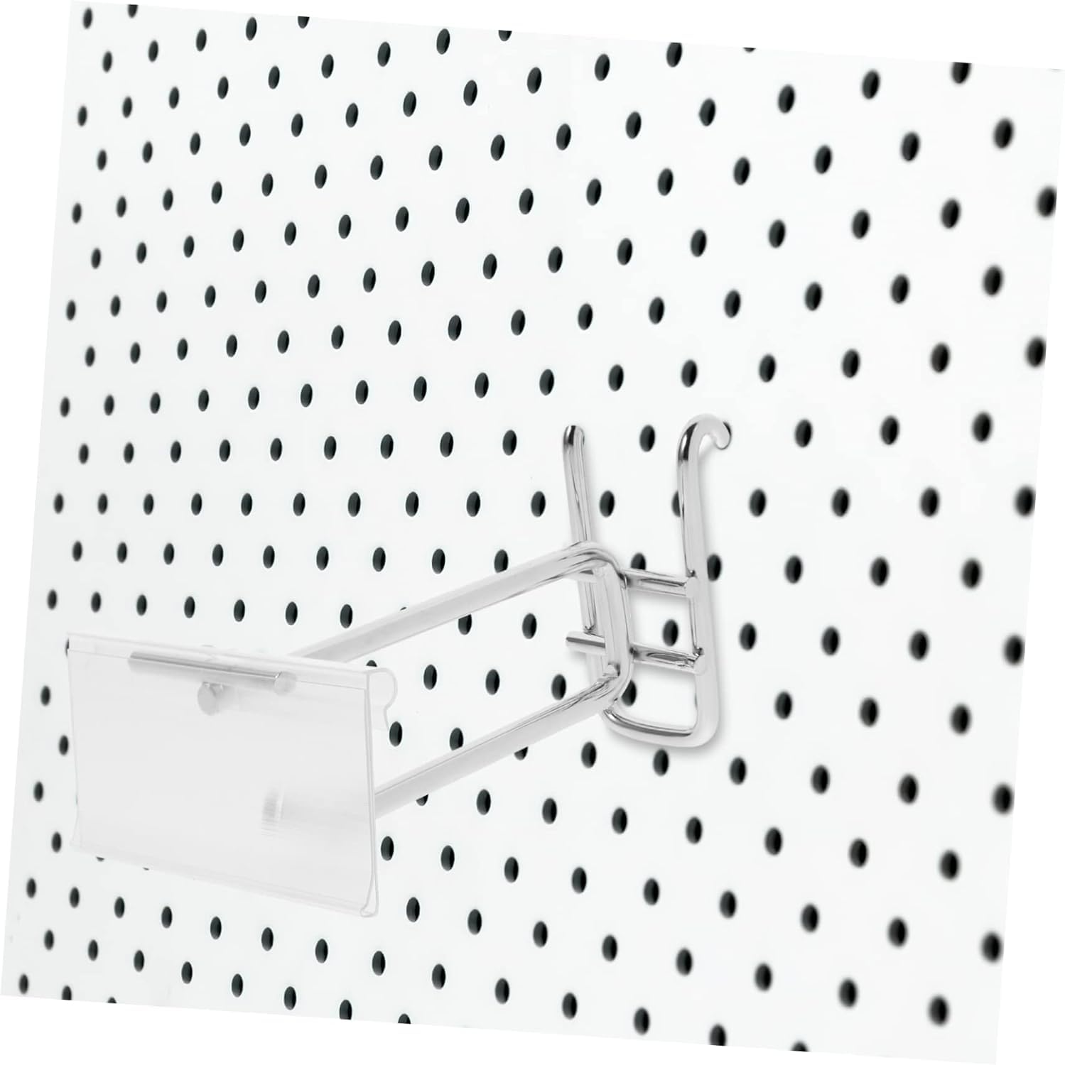 Stecktafel-Haken, 10 Stück, Nageltafel-Haken, Metall-Stecktafel-Metallhaken, robuste Regalhalterungen, Eisen-Stecktafel-Haken, Stecktafel-Organizer, Ersatz-Stecktafel-Haken, Stahl-Silber-Haken for gew