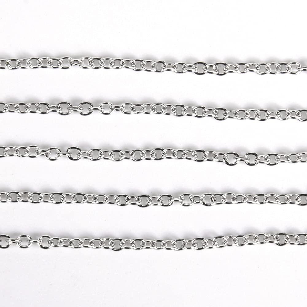 2 Catene In Acciaio Inox 1m X 3mm | Con Moschettoni | Per Decorazione, Animali, Esterno | Regolabile - Foto 9