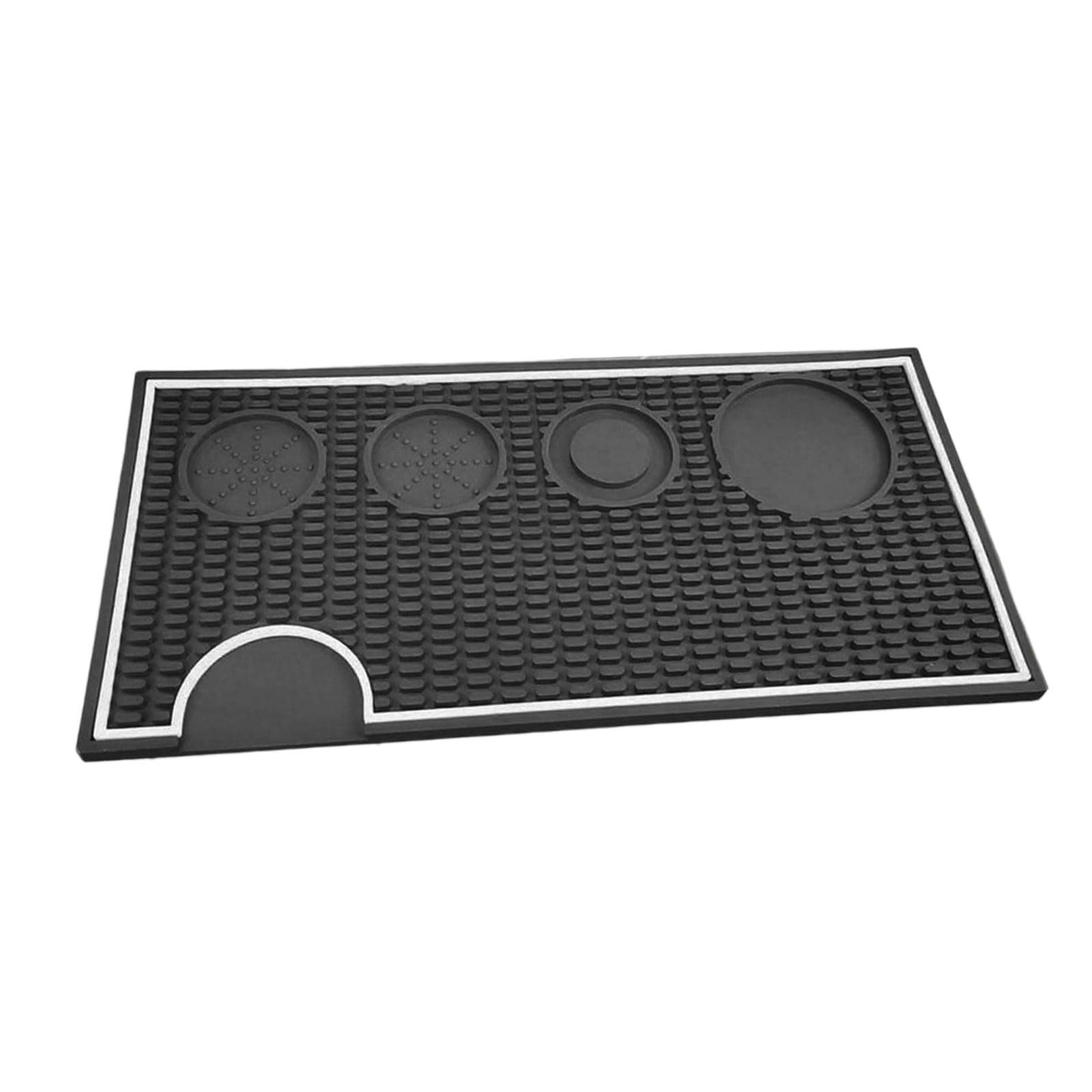 HDOYTXXM Thickened Espresso Tool Mat Waterproof Surfaces Tamping Mat Perfect for Coffee Preparation 40x20x1cm Accessories