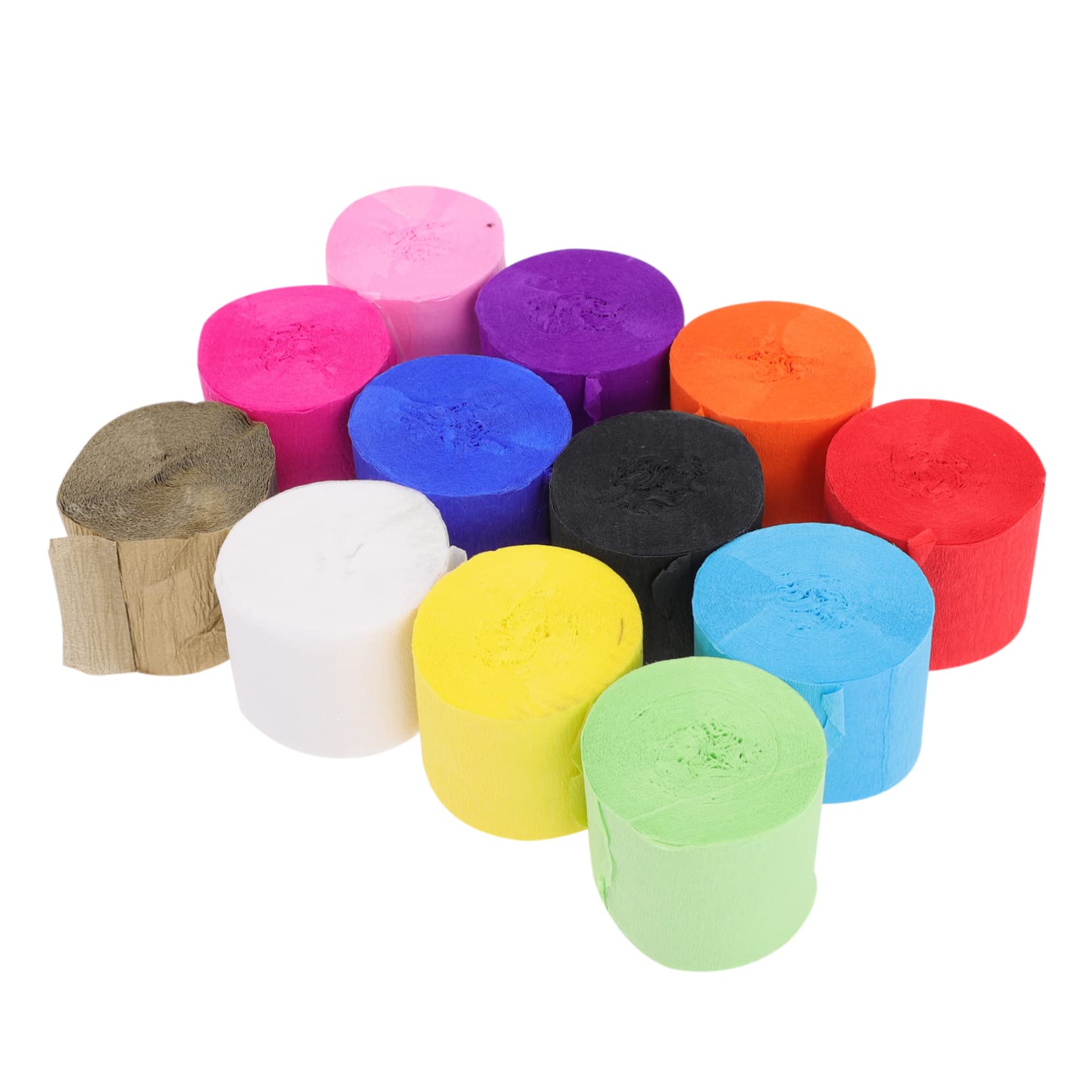 PRETYZOOM Party Decorations Streamers 13 Rolls of Sturdy Crepe Paper for Flower Arrangements Events