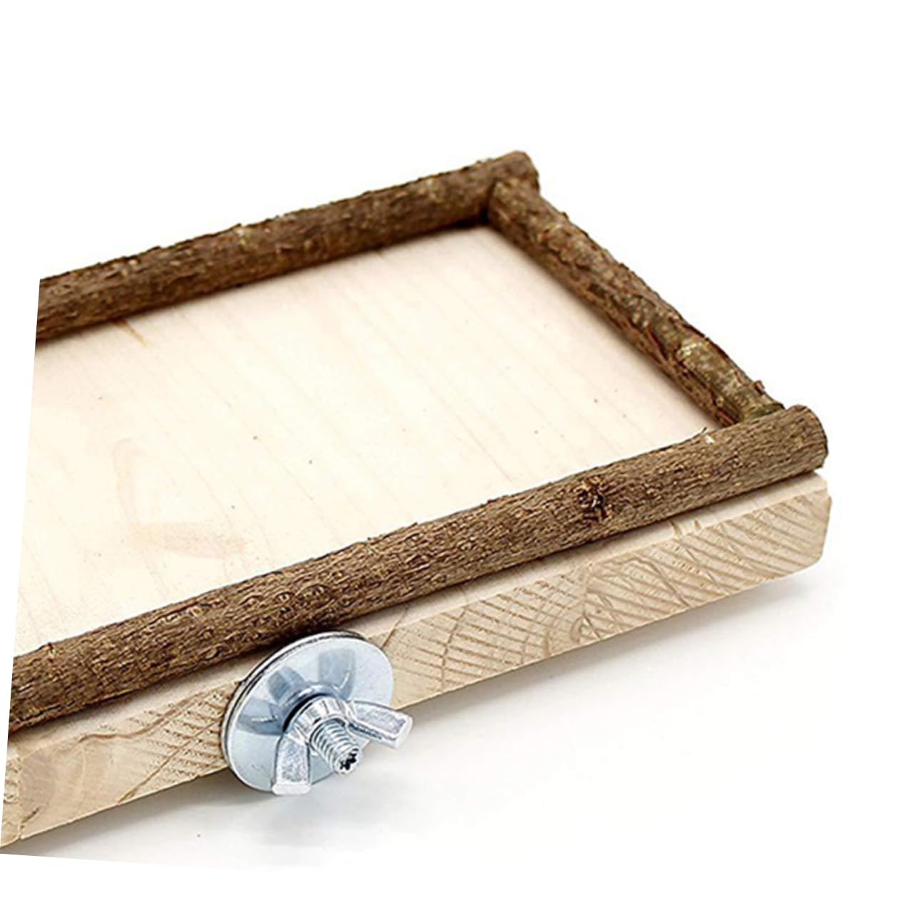 TOYANDONA 3pezzi Piattaforma Gioco Per Pappagalli Legno Naturale Scivolo Per Esercizio e Mangiatoia Sicura Per Uccelli Per Insegnare Saltare e Coordinazione Casa e Negozio Di Animali