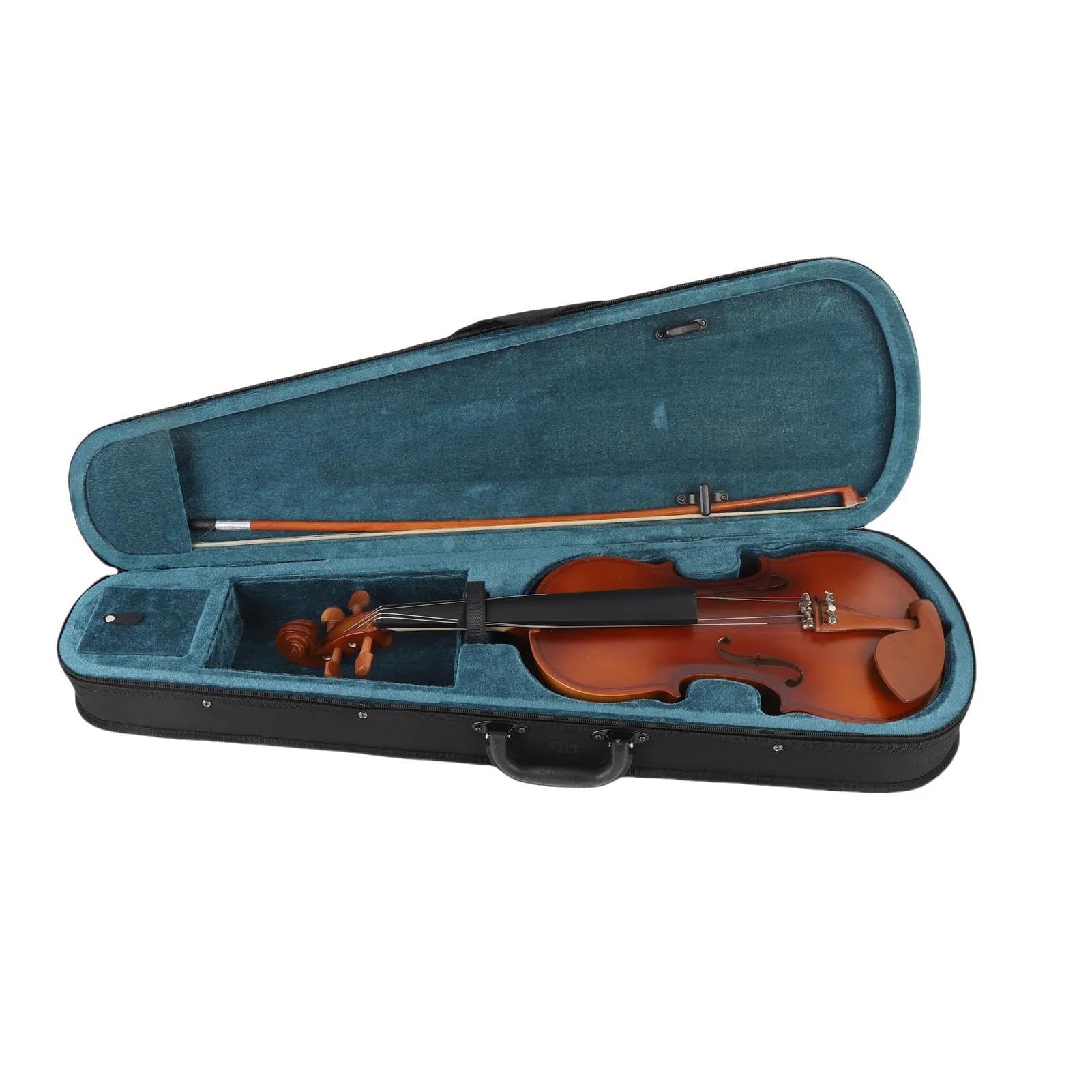 Violino Strumenti Musicali Violino 4/4 Opaco Acustico In Legno Massello Professionale Con Custodia Rigida Archetto Per Principianti E Adulti