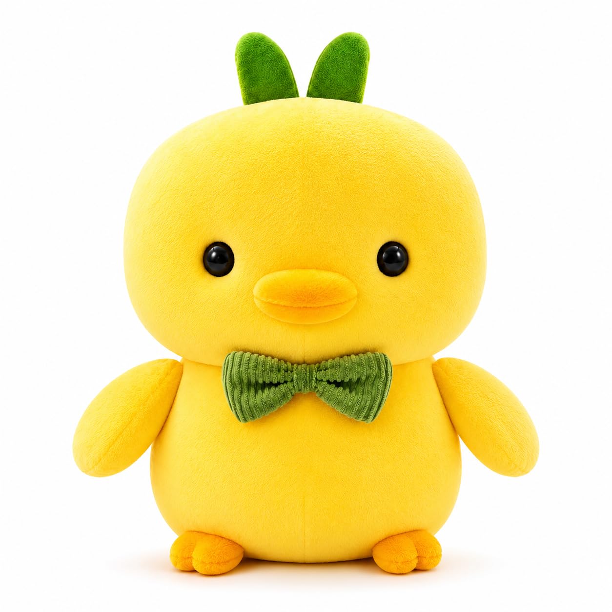 35 cm Cute Yellow Duck Plush Toy with Green Bow & Bunny Ears | Ultra Soft Stuffed Animal for Kids & Babies | Hugging Pillow Toy-image-32