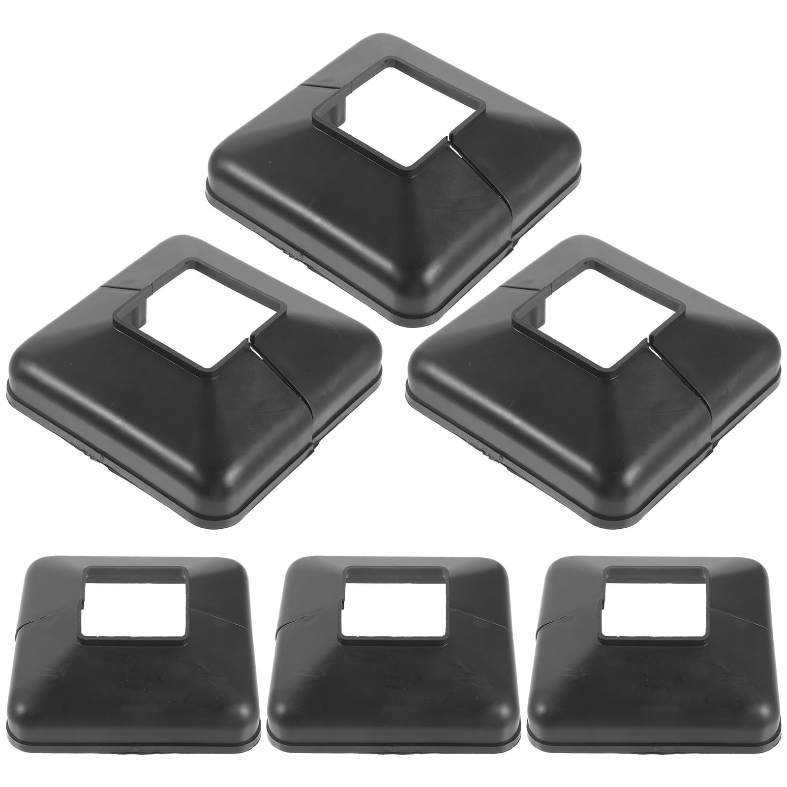 Capuchons de Poteaux en Vinyle avec Protection Anti-coincement et Surface Lisse