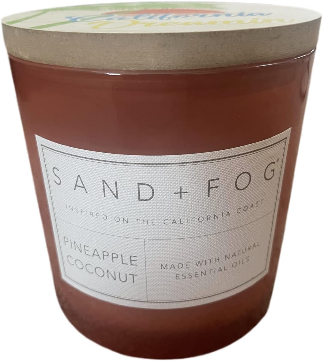 Sand + Fog Pineapple Coconut Scented Candle, Large Triple