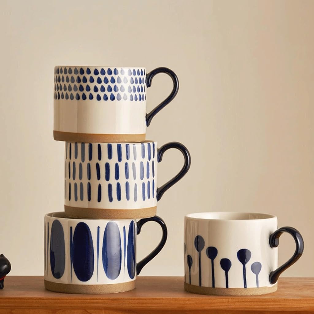 ENGENDER Tazas Cafe Taza Retro De Agua Alto Valor Café Mug Cups(A)