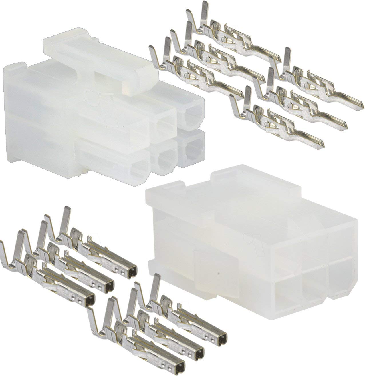 Divye 6 Pin 4.2mm Pitch Electrical Wire Connector � Male Female Cable Terminal Plug with Crimp Pins for E-Bikes Automotive-image-37