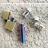 Replacement Flint Stone Compatible with Zippo and Clipper Lighters,Universal Lighter Flints Refills Pack of 100 (Gold)
