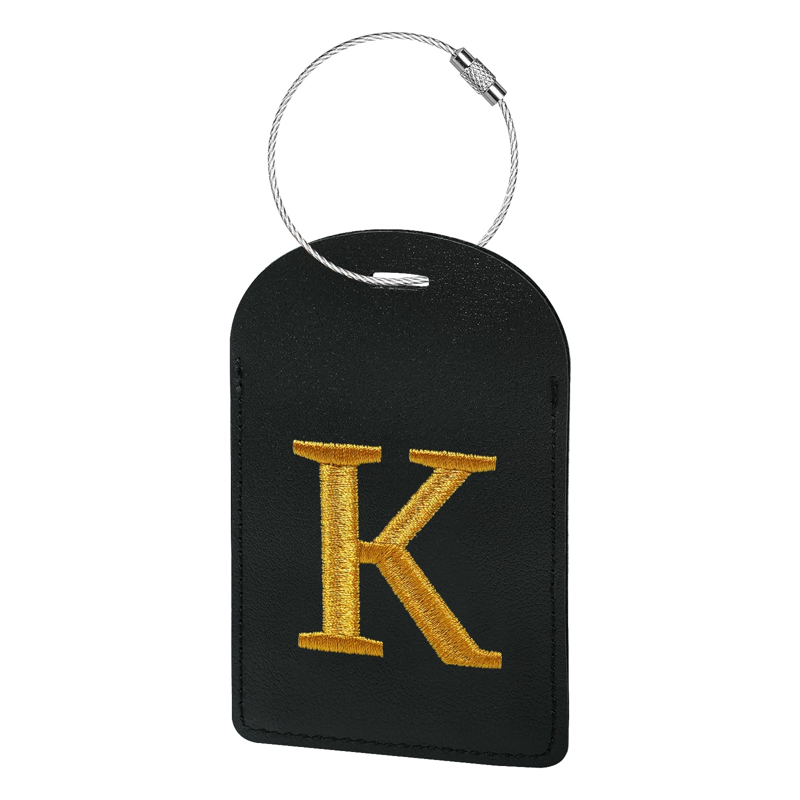 Gloppie Personalized Initial Luggage Tags for Suitcases,TSA Approved Letter Luggage Tag with Privacy Cover,Embroidered Monogrammed Travel Bag Tags