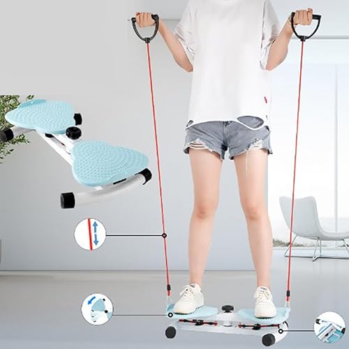 Miniatura 2 de Disco giratorio de cintura, tocadiscos, tabla para entrenamiento de abdominales, piernas, glúteos, ejercicio de cadera, asas, entrenador de