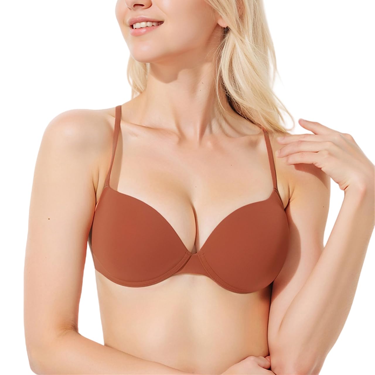 Reggiseno Donna Pacchetto di 3 Donne Trucco Corpo Senza Cuciture Traspirante Morbido, Biancheria Intima Sonno Opaca Classica Super Comfort delle Donne-Giallo-XL（90b）