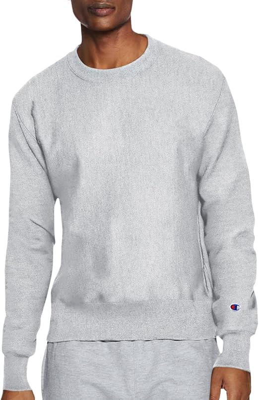 Champion Men's Sweatshirt, Reverse Weave, Fleece Crewneck Sweatshirt, Heavyweight Sweatshirts