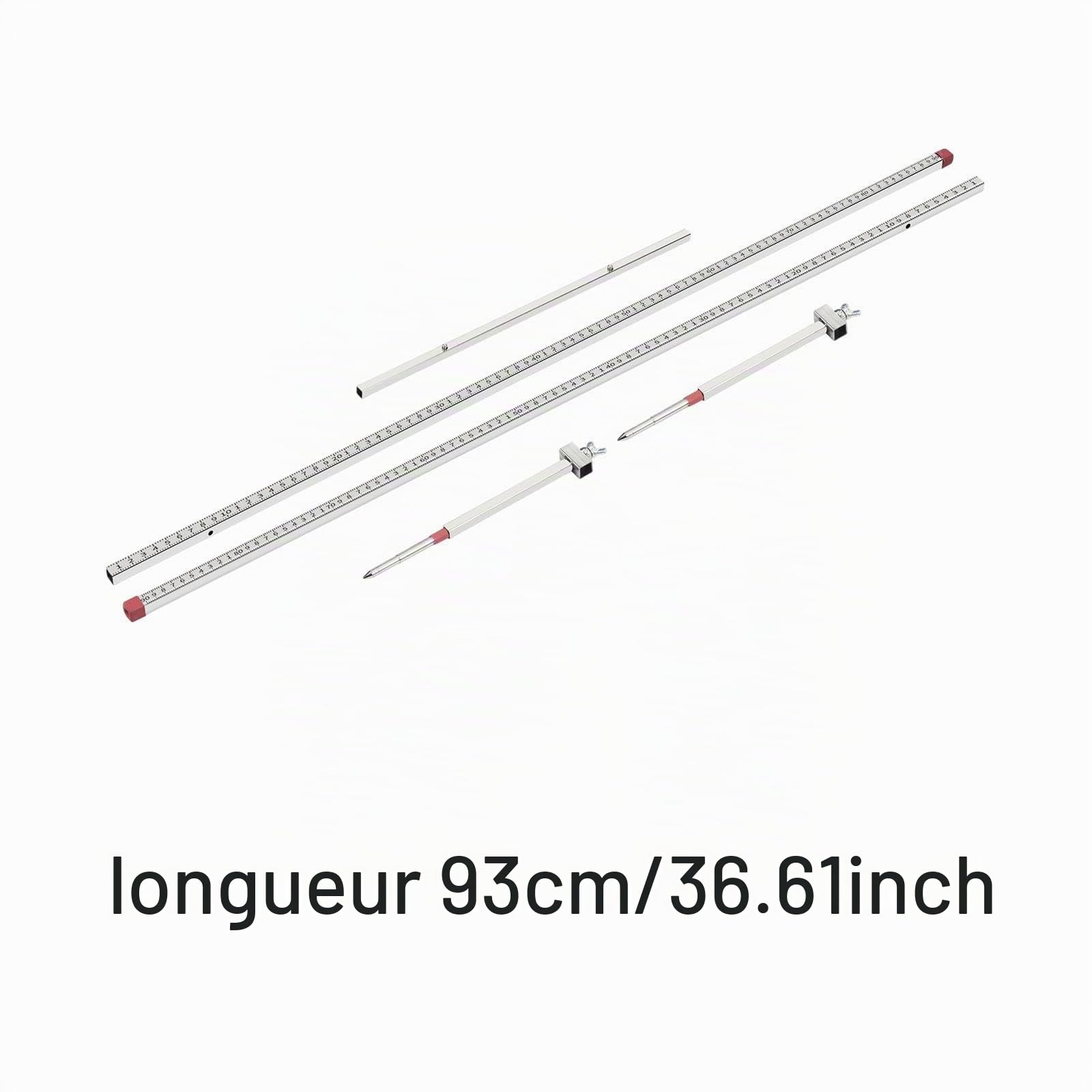 Règle de Mesure 2D pour Voiture, Outil de Haute Performance et Robuste, Pièce de Rechange pour Châssis de Voiture, Gabarit de Machine.
